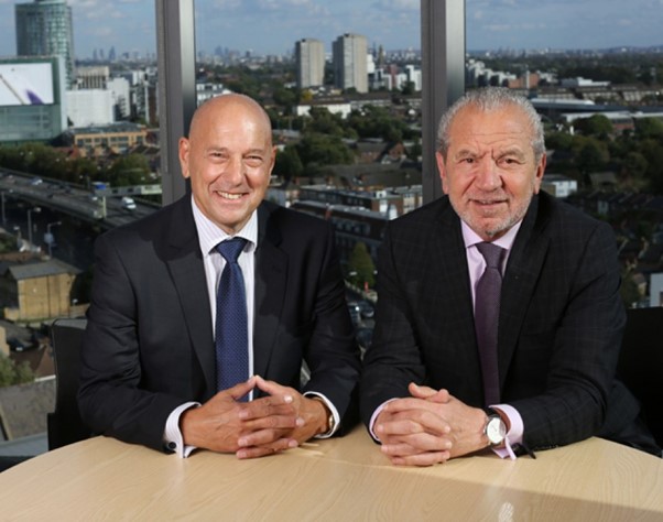 Claude Littner with long-time business associate Lord Sugar.