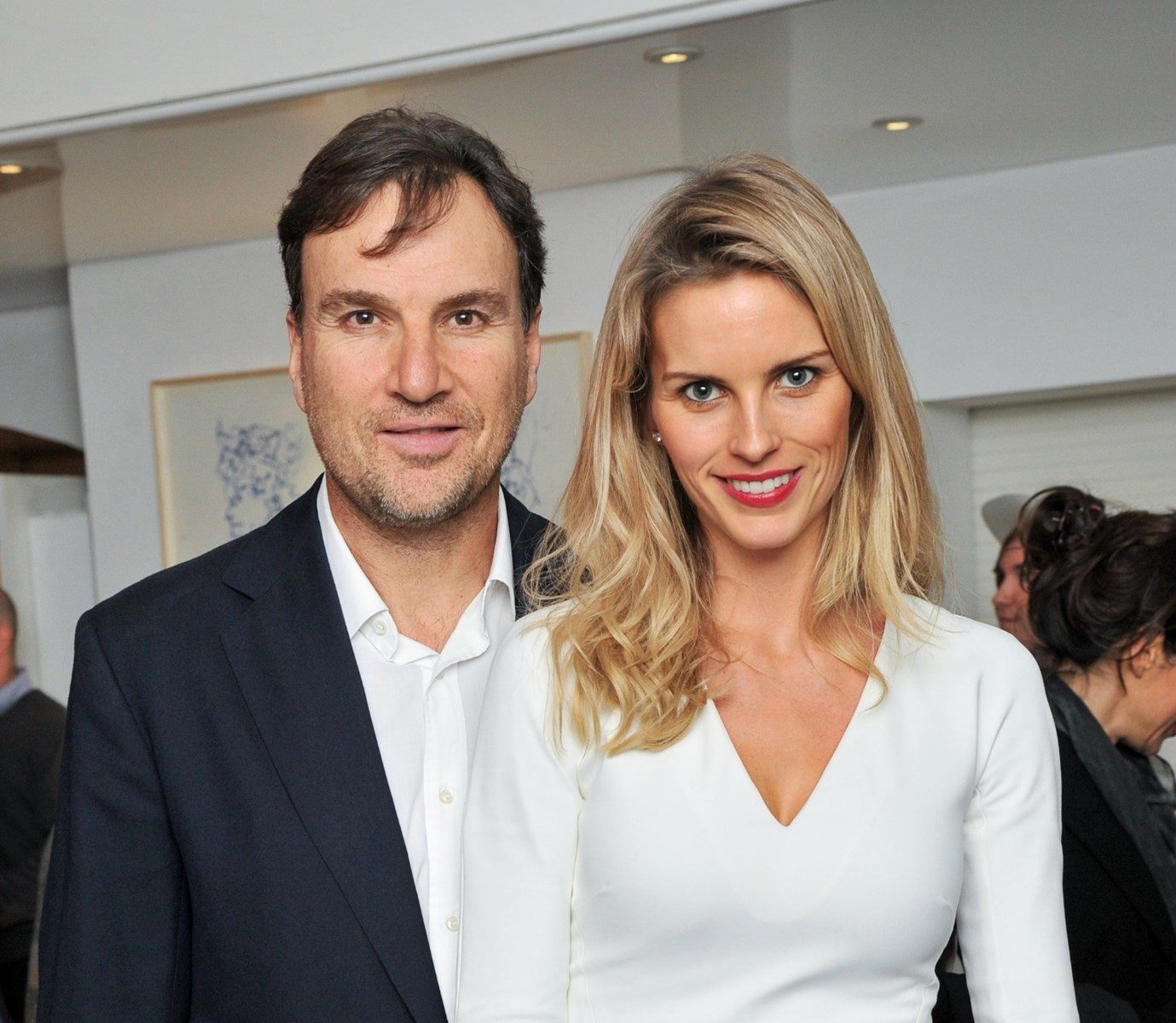 The business tycoon with former wife Frida Andersson.