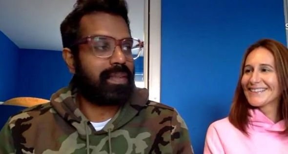 Romesh Ranganathan Wife: With partner Leesa.