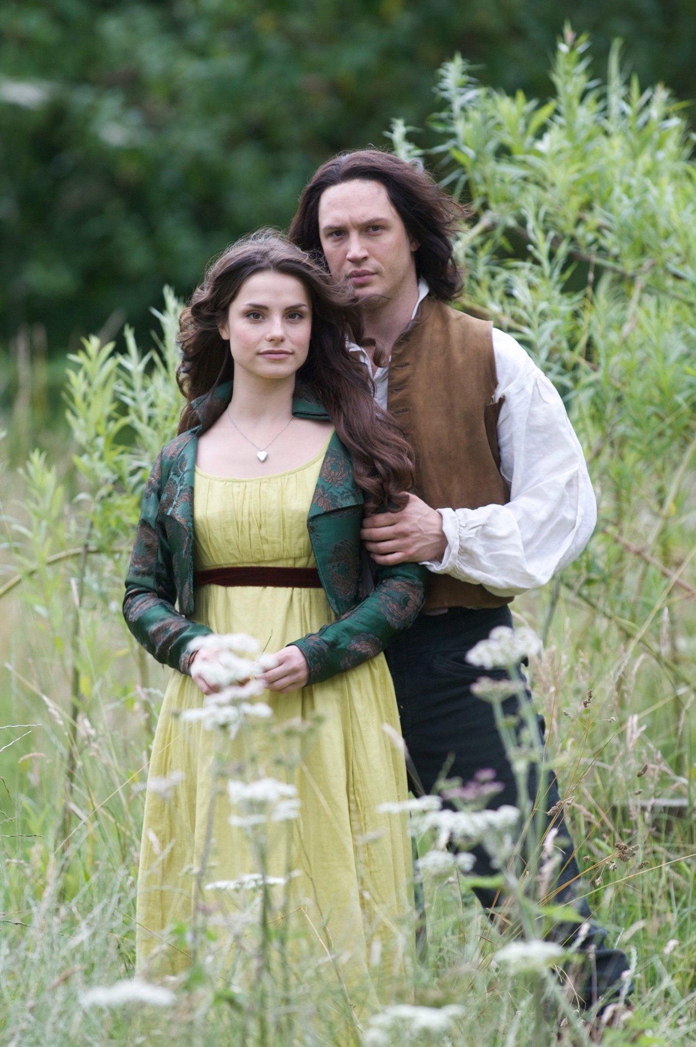 Tom Hardy Wife: Charlotte Riley and husband Tom Hardy in Wuthering Heights.