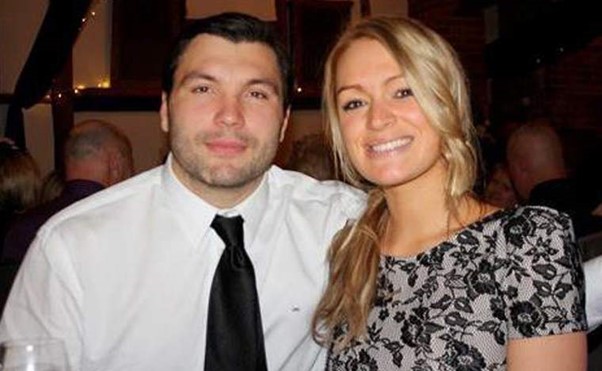 Laura Woods Husband: With ex-boyfriend and rugby player Alex Corbisiero.