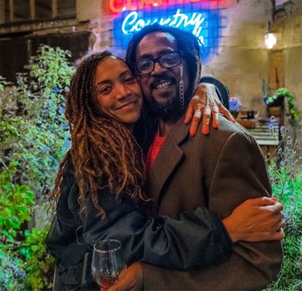 The TV chef’s famous daughter Miquita Oliver, along with dad Garfield Hacknett.