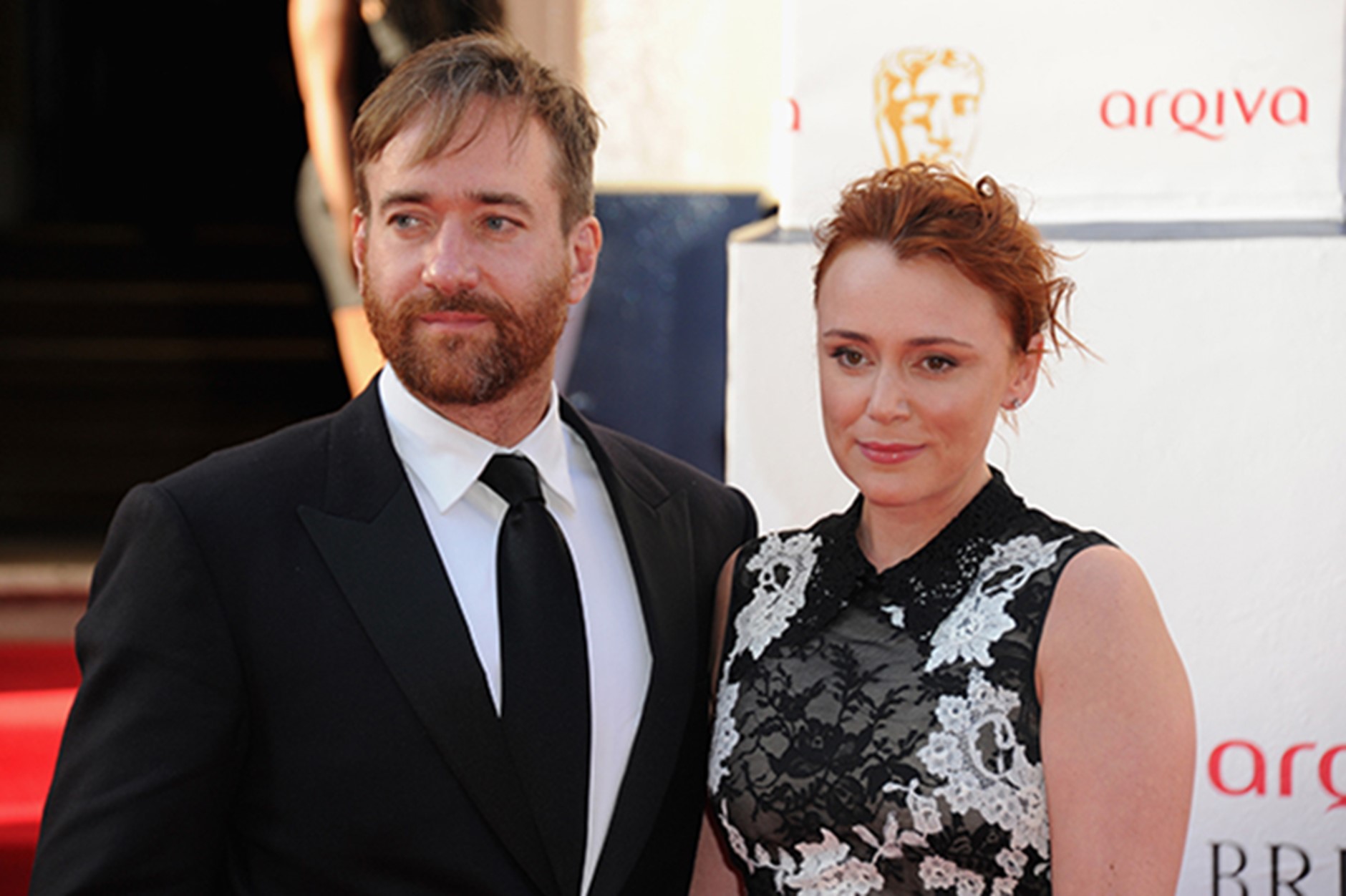 Keeley Hawes with her new husband Matthew Macfadyen.