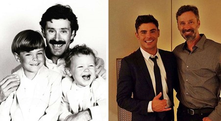 Zac Efron Parents: Zac with his father, David Efron.