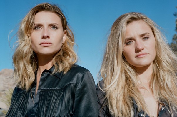 The actress and musician in her band Aly & AJ.