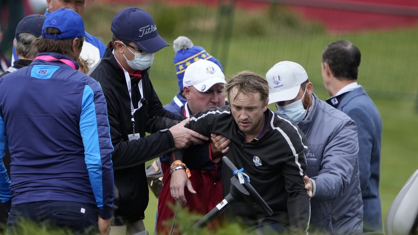 The actor recently collapsed while playing golf.