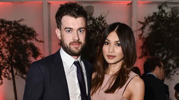 The comedian with his ex, actress Gemma Chan.