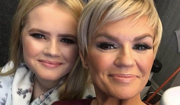 Lilly-Sue McFadden with her famous mum Kerry Katona.