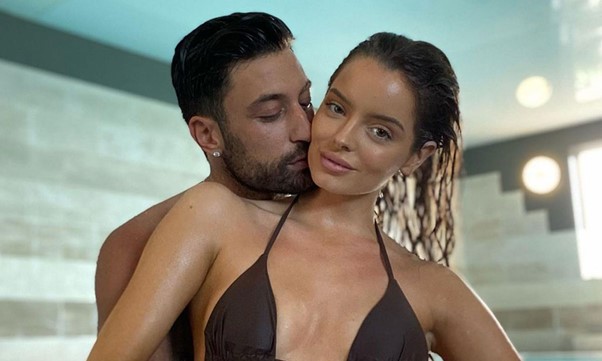 The pro dancer with his ex-girlfriend, Love Island star Maura Higgins.