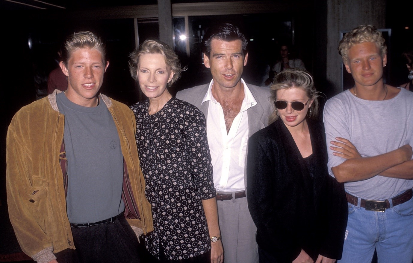 Pierce Brosnan Children: With first wife Cassandra, daughter Charlotte, and their two sons Chris and Sean.