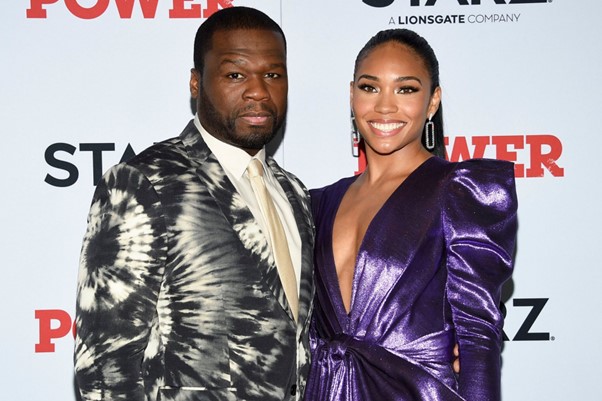 50 Cent Wife: The rapper attends the Power premiere with girlfriend Jamira.