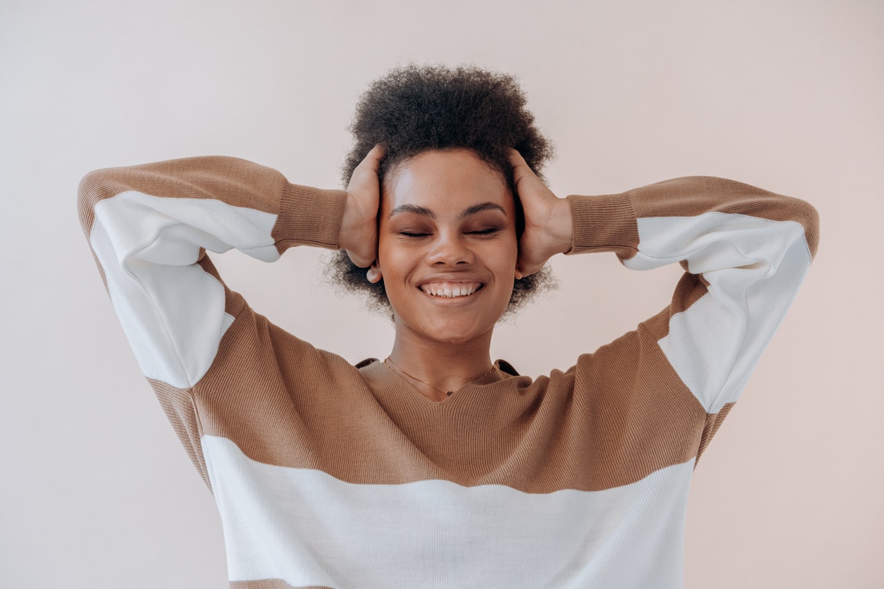 Woman Feeling Scalp