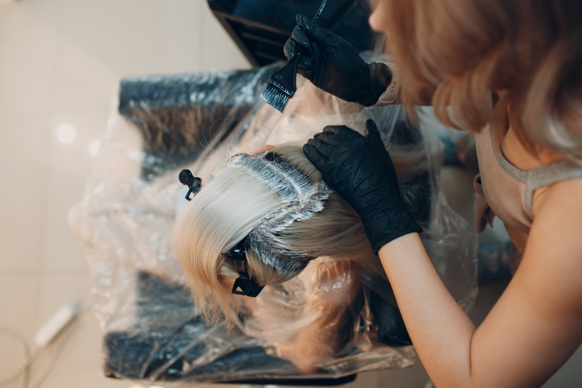 Woman Getting Hair Dyed