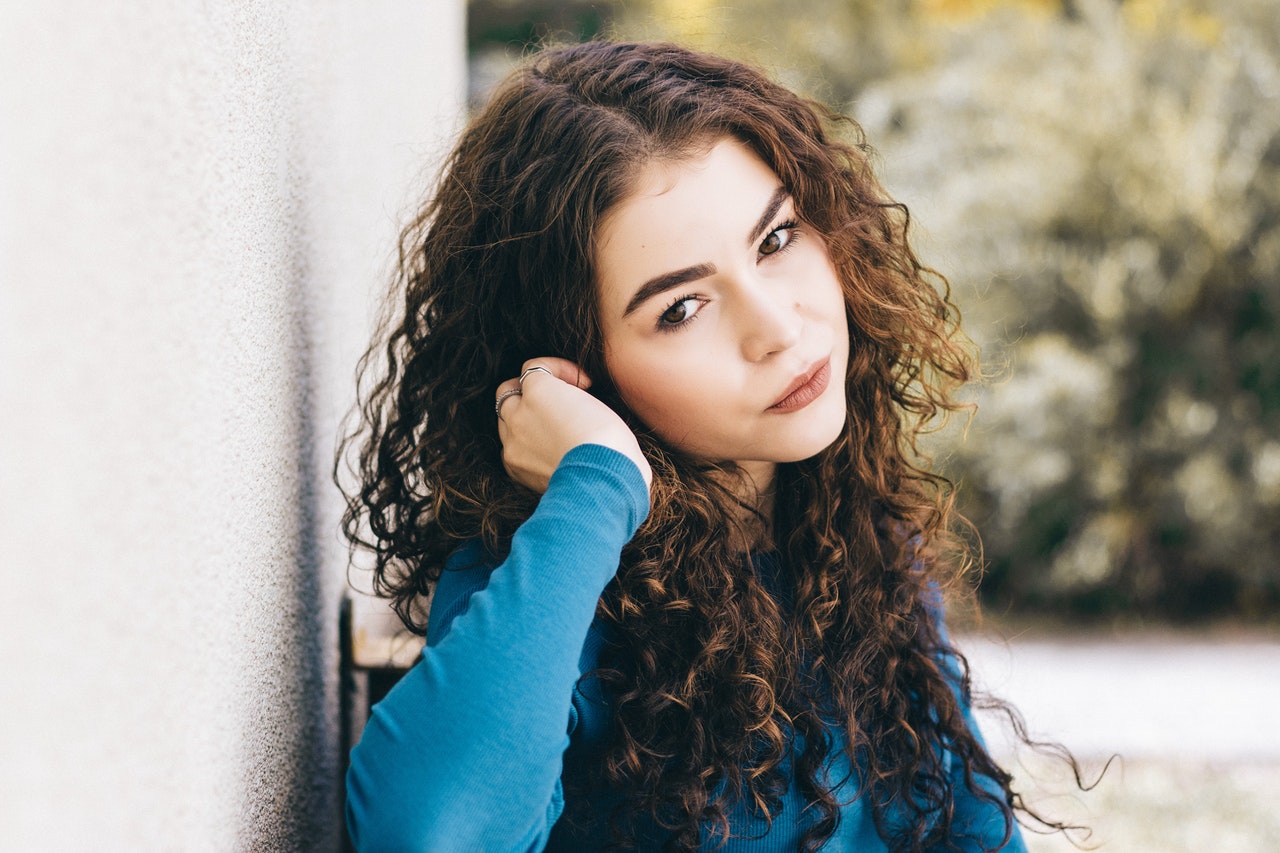 Woman with Thick Hair