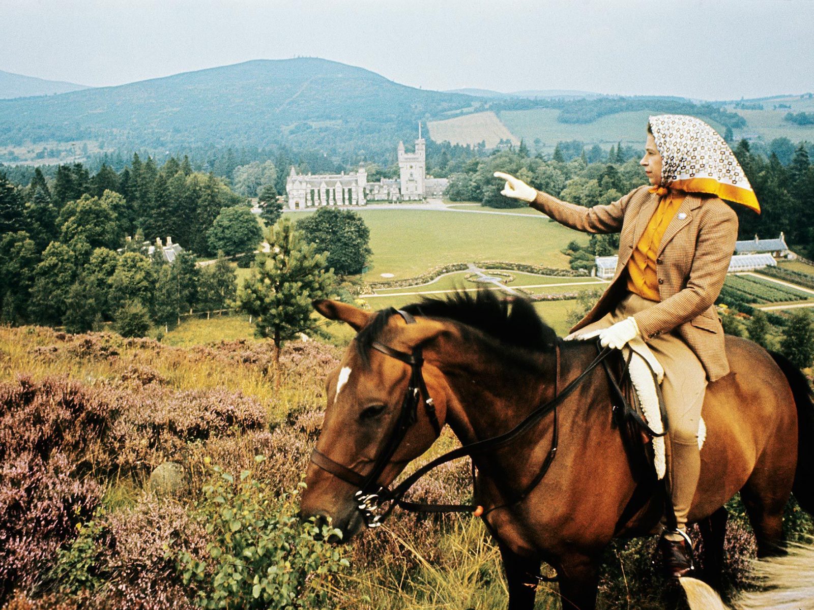 Queen Riding at Balmoral